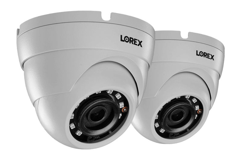 HD 1080p Weatherproof IR Dome Security Cameras (2-pack)
