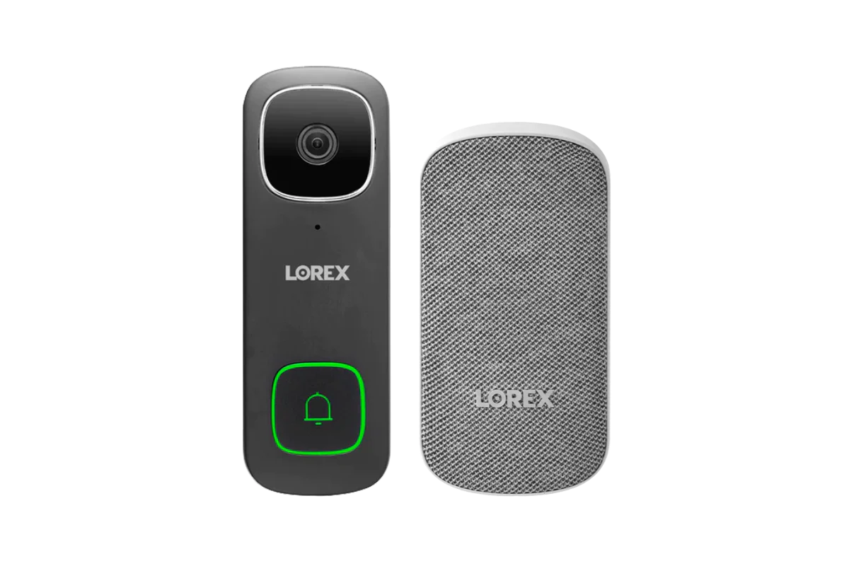 Lorex 2K Wi-Fi Video Doorbell (Wired) with Wi-Fi Chimebox