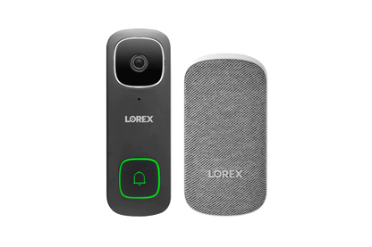 Lorex 2K Wi-Fi Video Doorbell (Wired) with Wi-Fi Chimebox