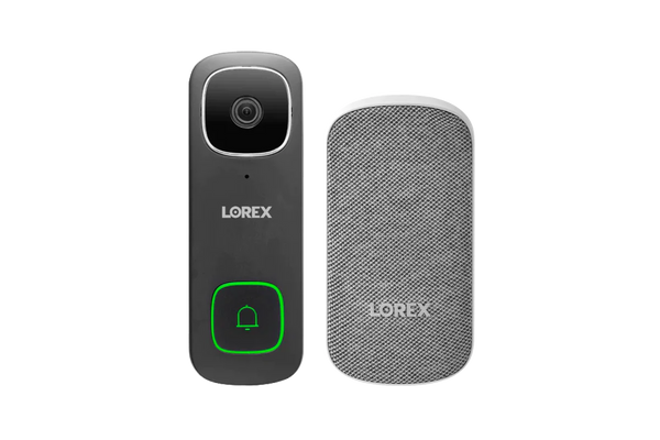 Lorex 2K Wi-Fi Video Doorbell (Wired) with Wi-Fi Chimebox