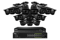 Lorex 4K (32 Camera Capable) 6TB Wired NVR System with Nocturnal 3 Smart IP Bullet Cameras Featuring Motorized Varifocal Lens and 30FPS Recording