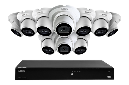 Lorex 4K 16-Camera Capable (Wired + Fusion Wi-Fi) 4TB NVR System with IP Dome Cameras featuring Listen-In Audio - White 10