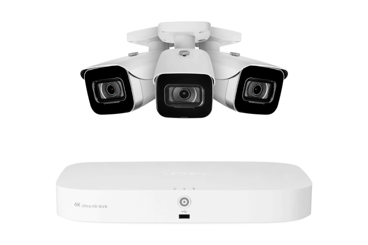 Lorex 4K 16 Camera Capable (8 Wired and 8 Fusion Wi-Fi) 2TB NVR System with 3 IP Bullet Cameras (White) - Amazon