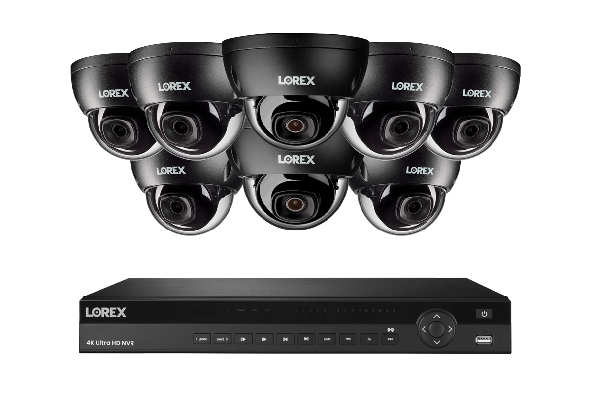 Lorex Elite Series NVR with A10 IP Dome Cameras - 4K 16-Channel 4TB Wired System
