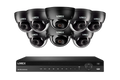 Lorex Elite Series NVR with A10 IP Dome Cameras - 4K 16-Channel 6TB Wired System