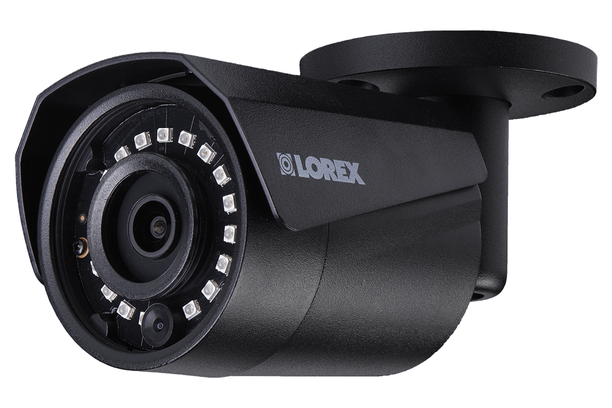 4MP Outdoor Metal Camera with 150FT Color Night Vision, HEVC, Black