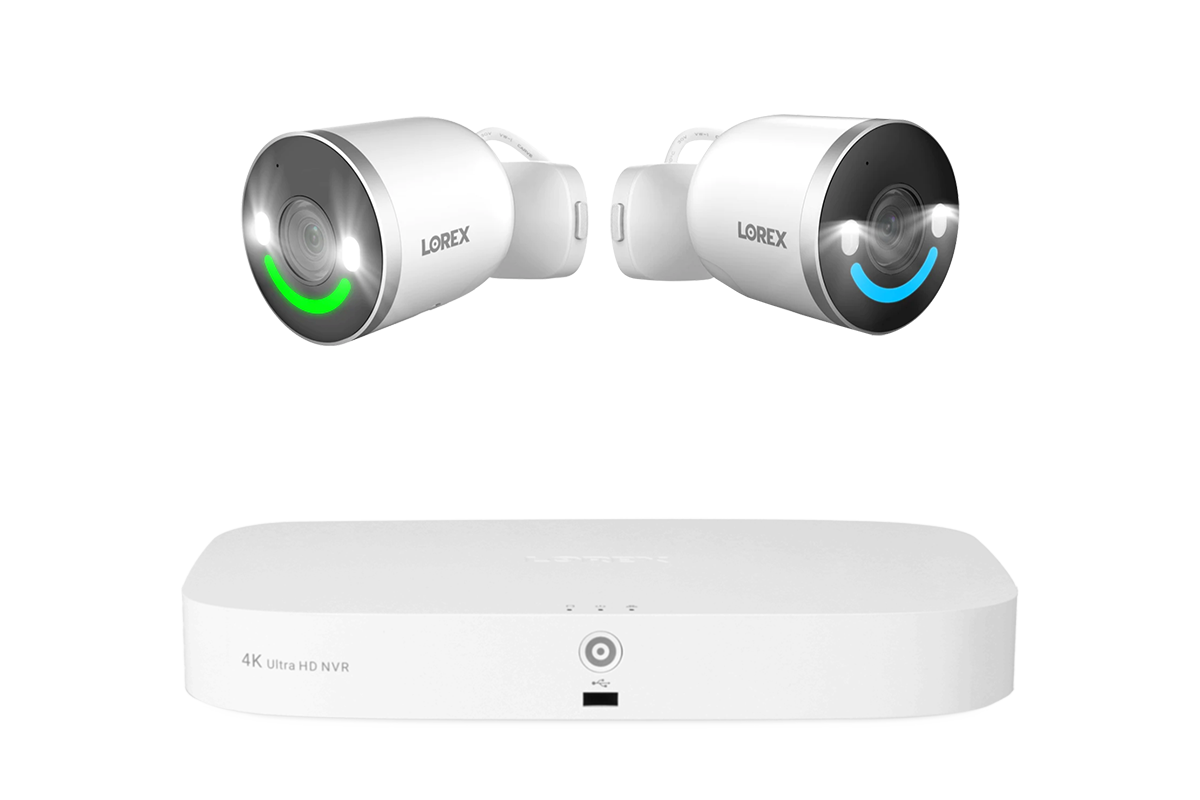 Lorex Fusion 4K 16 Camera Capable (8 Wired and 8 Wi-Fi ) 2TB NVR System with Spotlight Indoor/Outdoor Wi-Fi 6 Security Cameras