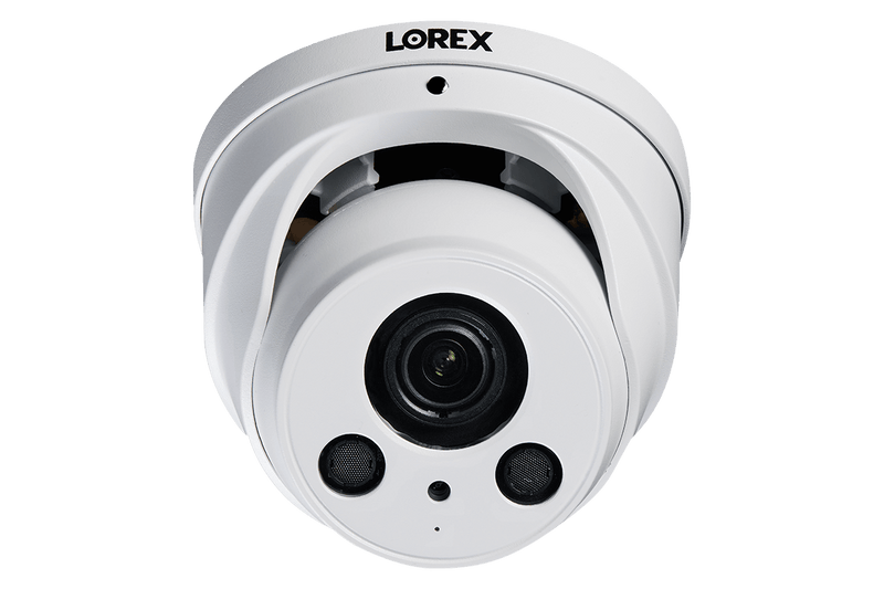 4K Nocturnal Motorized Zoom Lens IP Audio Dome Security Camera - White