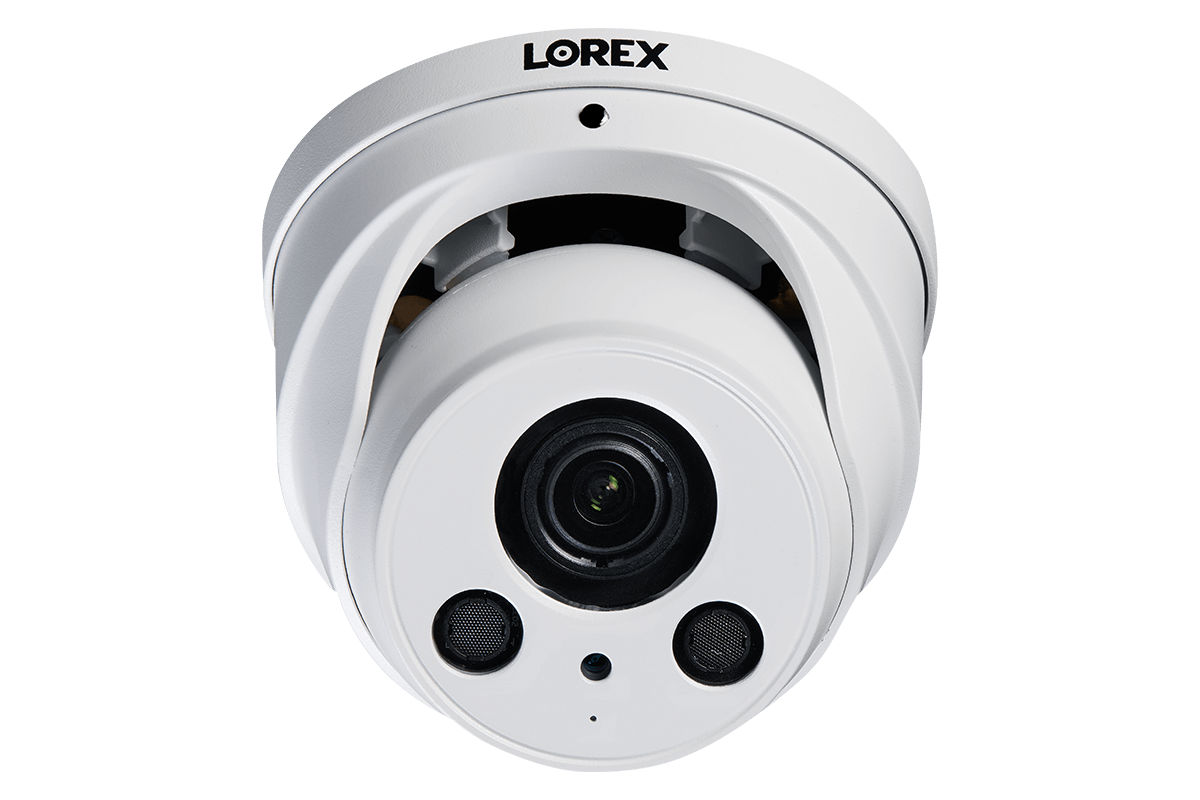 32 Channel IP Security Camera System with 12 4K Ultra HD Smart IP Bullet and 4 4K Motorized Varifocal Audio Dome Security Cameras.