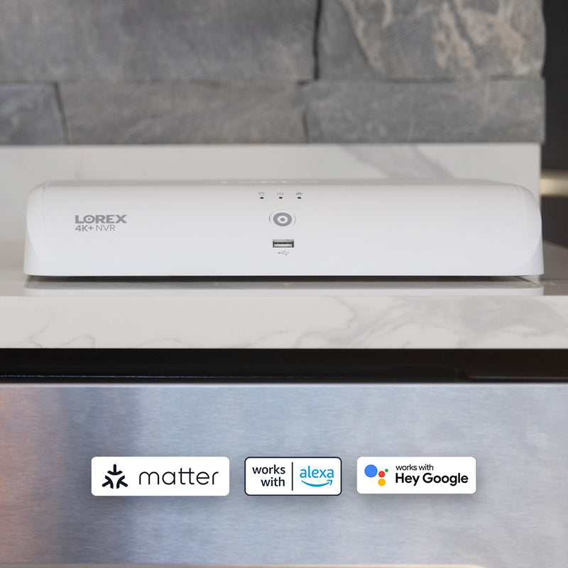Lorex Wireless Fusion - 4K+ NVR with Two 2K Wi-Fi Indoor Camera and Two 2K Wi-Fi Indoor Pan-tilt Camera