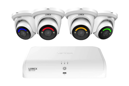Lorex Fusion Series 4K+ 16 Channel (8 Wired + 8 Fusion Wi-Fi) 2TB Wired System with H12 Wired 4K IP Bullet Cameras - 4