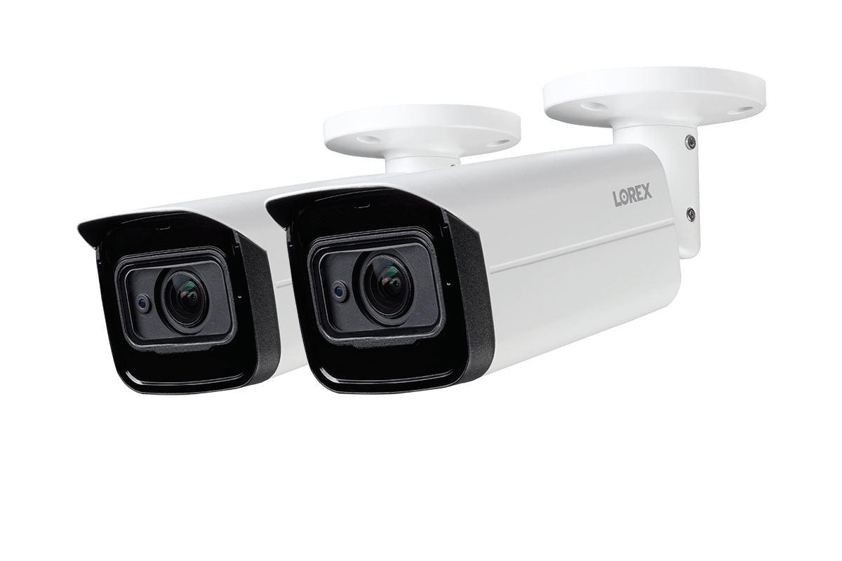 4K Ultra HD Motorized Varifocal Security Camera with Color Night Vision (2-pack)