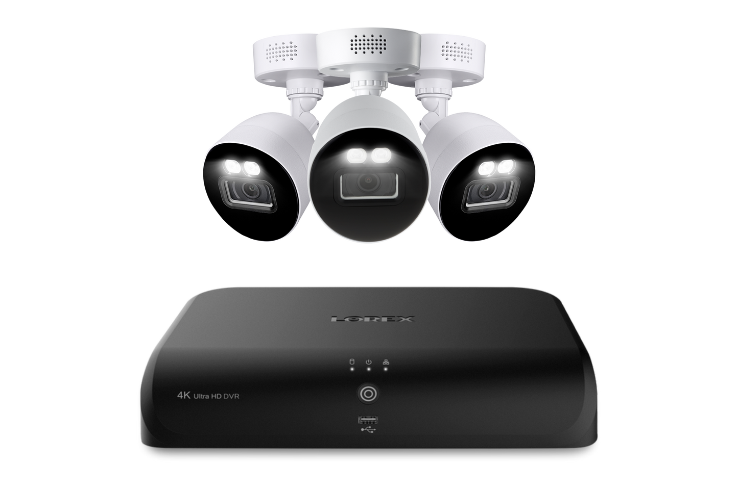 Lorex Fusion 4K 12 Camera Capable (8 Wired + 4 Wi-Fi) 2TB Wired DVR System with Three Active Deterrence Bullet Cameras - Amazon