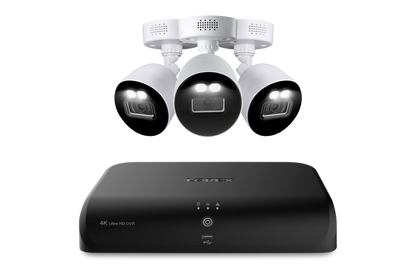 Lorex Fusion 4K 12 Camera Capable (8 Wired + 4 Wi-Fi) 2TB Wired DVR System with Three Active Deterrence Bullet Cameras - Amazon