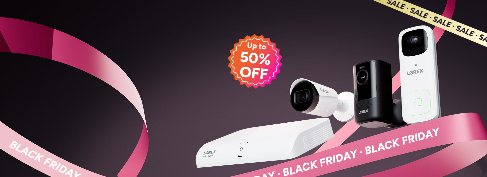 Lorex Black Friday Price Guarantee sale with up to 50% off security cameras and systems.