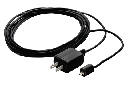 Black Power Adapter for Wire-Free Cameras with Weatherproof Cover