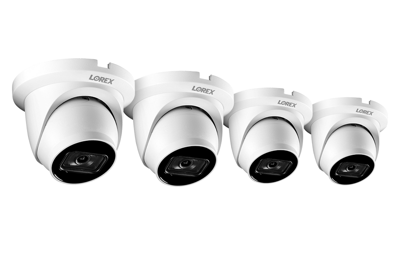 4K (8MP) Smart IP White Dome Security Camera (4-pack) LNE9252B-4PK