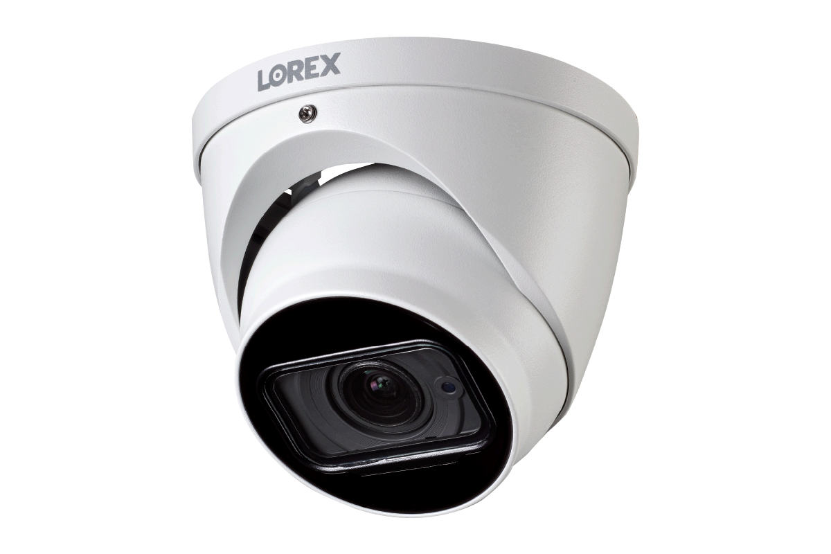 4K Ultra HD Motorized Varifocal Dome Security Camera with Color Night Vision