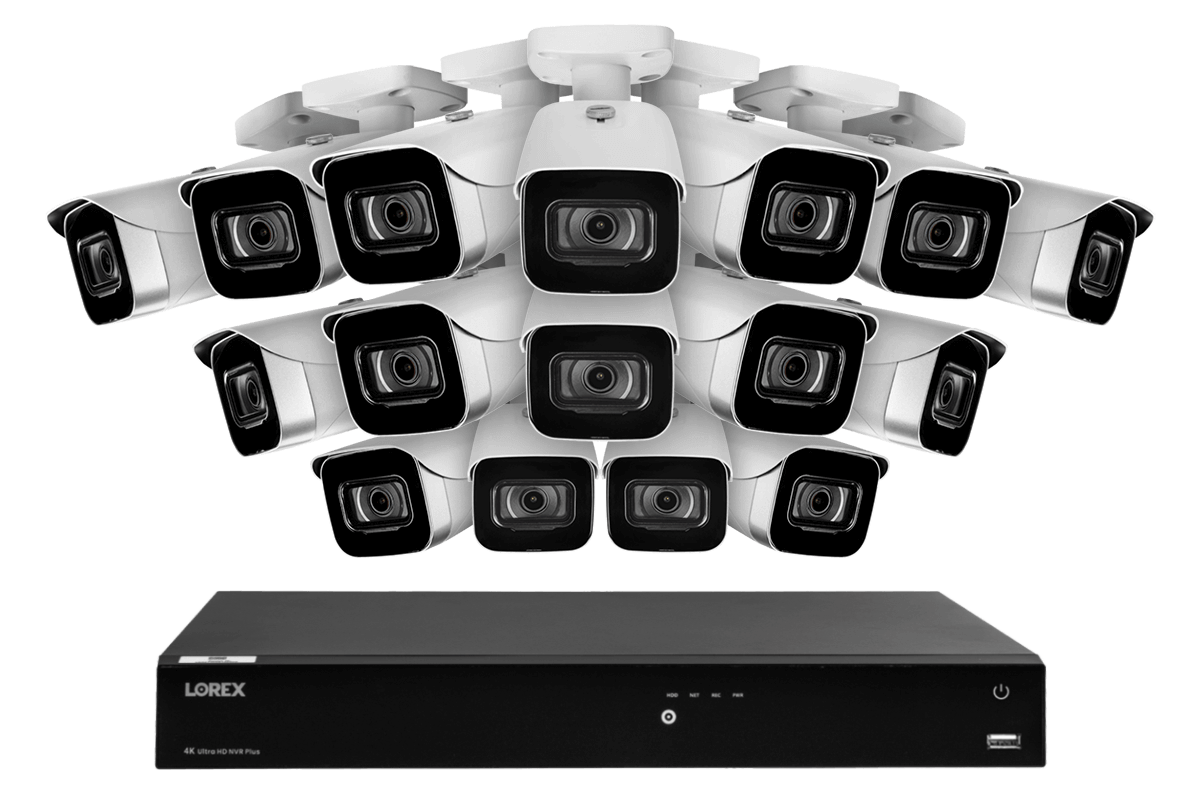 16-Channel Fusion NVR System with 4K (8MP) IP Cameras