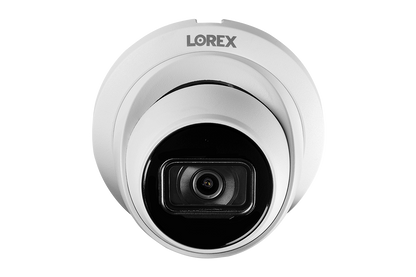 Lorex 4K (32 Camera Capable) Wired NVR System with Nocturnal 3 Smart IP Dome Cameras Featuring Listen-In Audio and 30FPS Recording