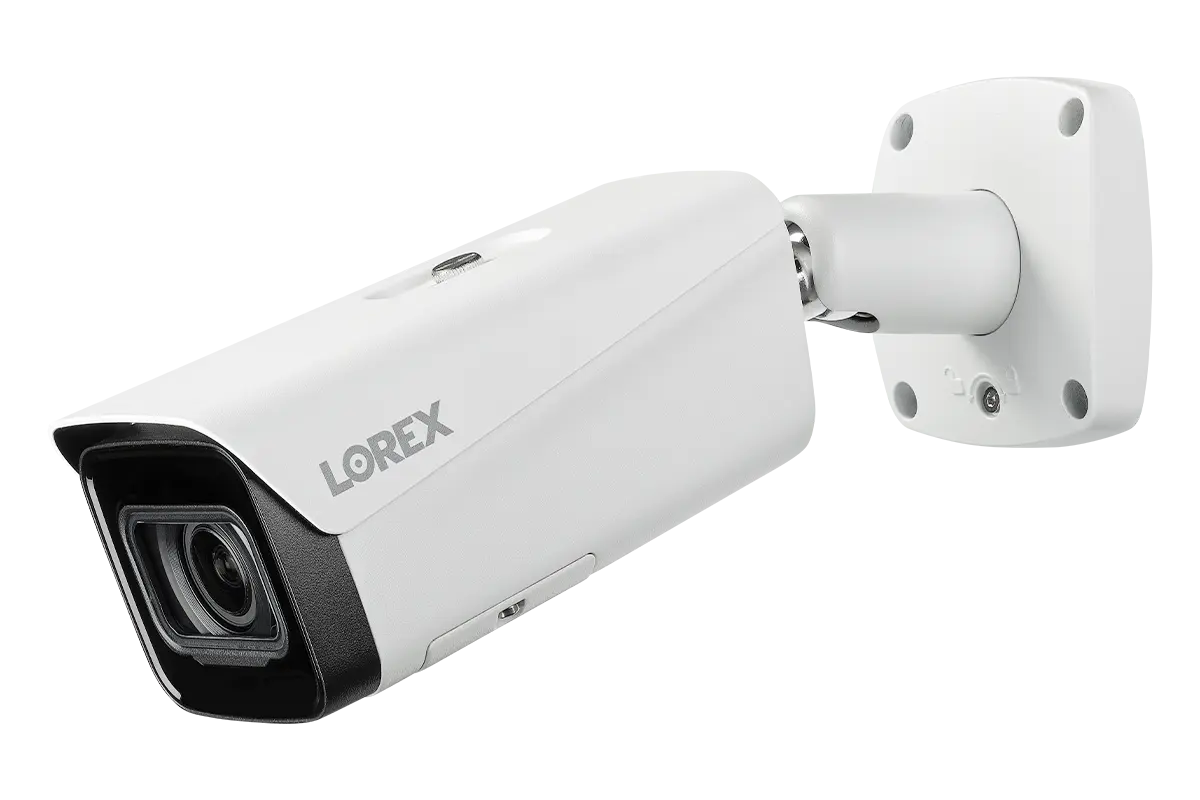Lorex 4K IP Wired Bullet Security Camera with Motorized Varifocal Lens, Real-Time 30FPS Recording and IK10 Vandal Proof