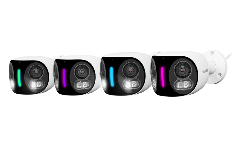 Copy of Copy of Halo Series H20 4K IP Wired Dual Lens Security Camera with Smart Security Lighting and Smart Motion Detection - Four Pack