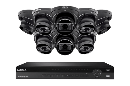 Lorex 4K (16 Camera Capable) 4TB Wired NVR System with Nocturnal 3 Smart IP Dome Cameras with Listen-in Audio and Motorized Varifocal Lenses - Black 8
