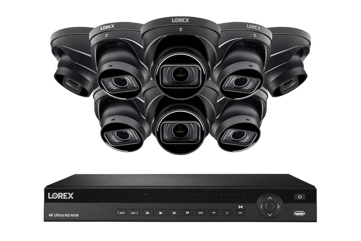 Lorex 4K (16 Camera Capable) 4TB Wired NVR System with Nocturnal 3 Smart IP Dome Cameras with Listen-in Audio and Motorized Varifocal Lenses - Black 8