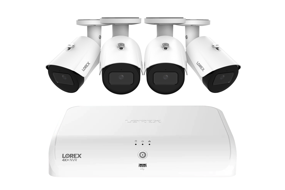 Lorex Fusion Series 4K 16 Camera Capable (8 Wired + 8 Fusion Wi-Fi) 2TB Wired System with A14 IP Bullet Cameras - White 4