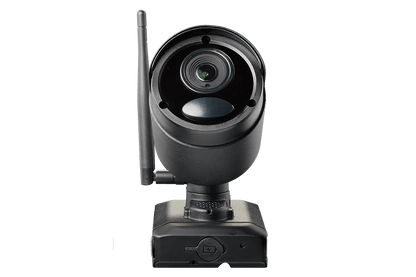 Wire-Free Accessory Camera for Battery Powered, Audio Security Systems (Black Metal)