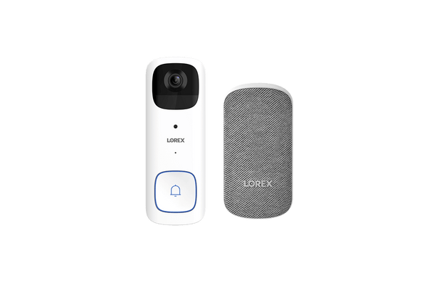 Lorex 2K Battery Video Doorbell with Wi-Fi Chimebox