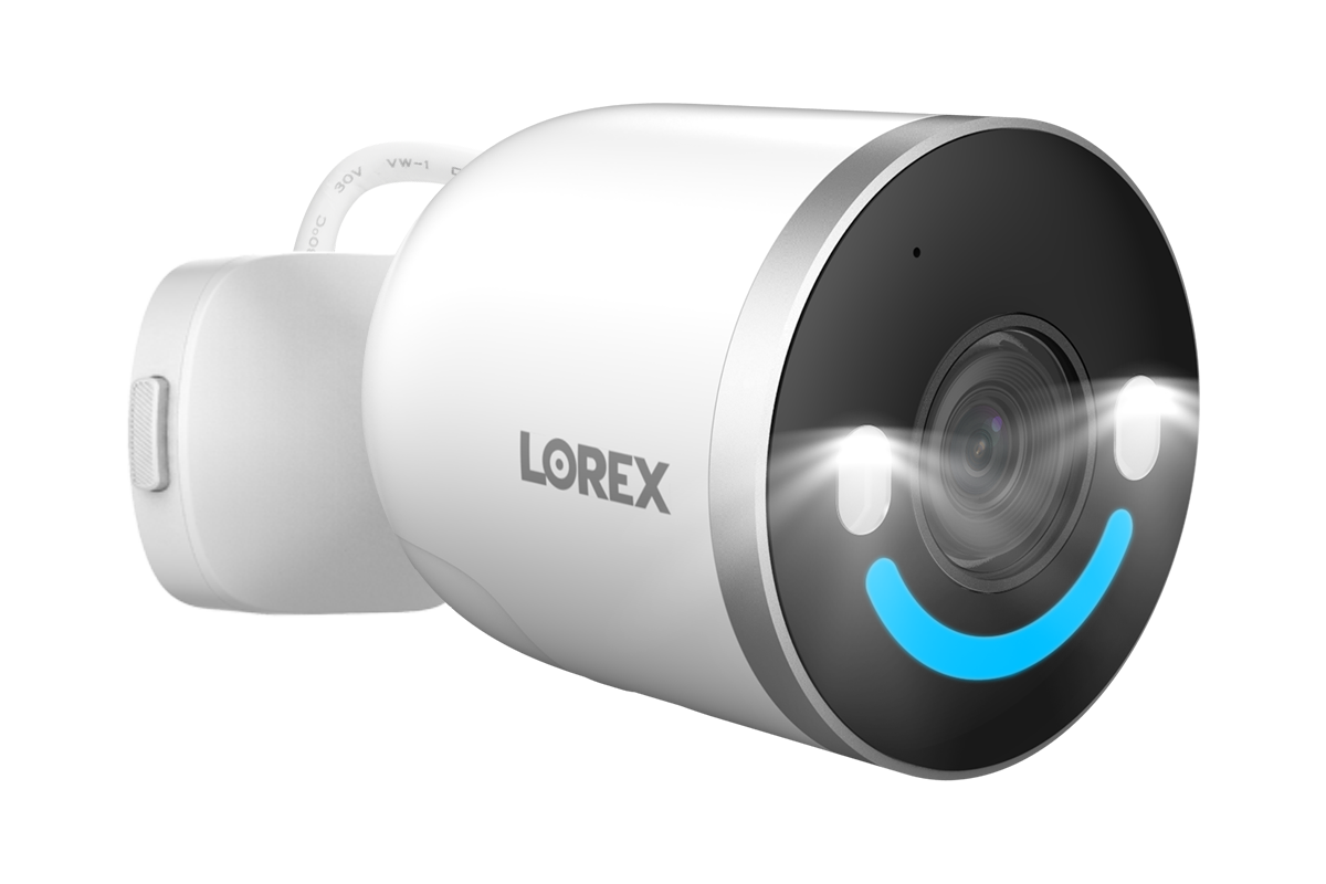 Lorex 4K Spotlight Indoor/Outdoor Wi-Fi 6 Security Camera with Smart Security Lighting