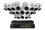 Lorex 4K (32 Camera Capable) Wired NVR System with Nocturnal 3 Smart IP Dome Cameras Featuring Listen-In Audio and 30FPS Recording