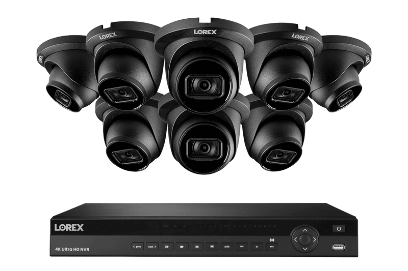 Lorex 4K (16 Camera Capable) 4TB Wired NVR System with Nocturnal 3 Smart IP Dome Cameras with Listen-In Audio and 30FPS - Black 8