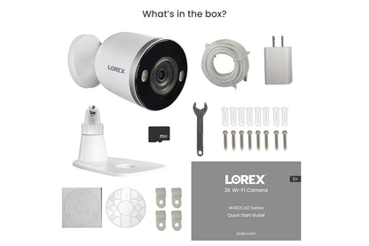 Lorex 2K Spotlight Indoor/Outdoor Wi-Fi Security Camera (32GB) - Open Box