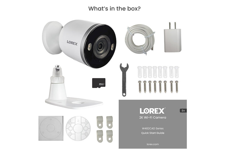thumbnail image 2 of Lorex U424AA-E 2K Wire-Free Add-On Security Camera – Refurbished, Person Detection, Night Vision (Camera & Mount Only) 2 of 4