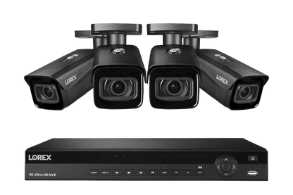 Lorex 4K (16 Camera Capable) 4TB Wired NVR System with Nocturnal 3 Smart IP Bullet Cameras with Motorized Varifocal Lens