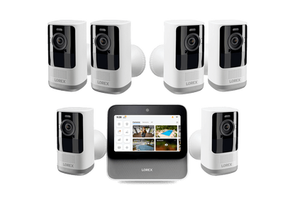 Lorex Smart Home Security Center with 2K Battery Operated Cameras - Open Box