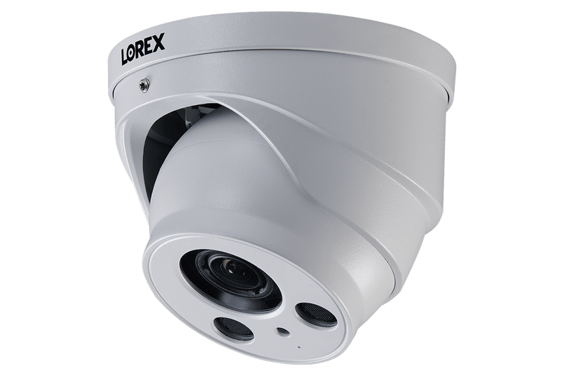 4K Nocturnal Motorized Zoom Lens IP Audio Dome Security Camera - White (2-Pack)