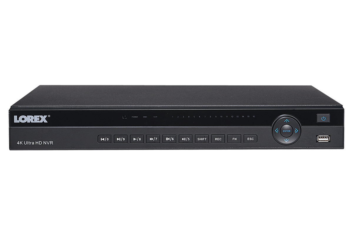 4K Ultra HD 8 Channel Security NVR, 2TB Hard Drive, POE, Records 4K (4 x 1080p) at 30FPS with Audio Recording