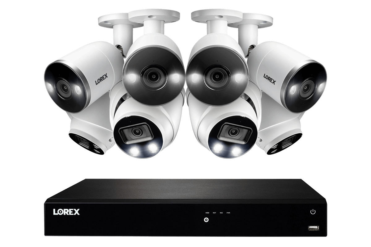 16-Channel 4K Fusion System with Bullet and Dome Smart Deterrence IP Cameras