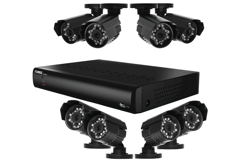 Video security system with indoor and outdoor cameras