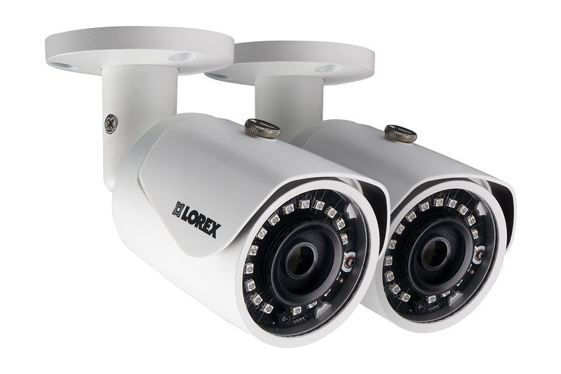 3 Megapixel HD Security Cameras with Long Range Night Vision  (2-Pack)