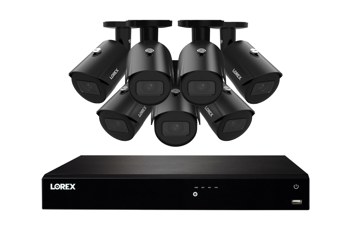 Lorex Fusion Series NVR with Seven A20 (Aurora Series) IP Bullet Cameras - 4K 16-Channel 4TB Wired System - Amazon