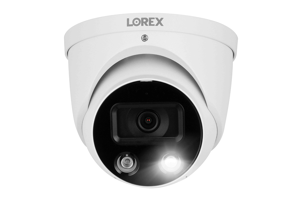 Lorex Fusion 4K (16 Camera Capable) 4TB Wired NVR System with Dome Cameras Featuring Smart Deterrence and Two-Way Talk
