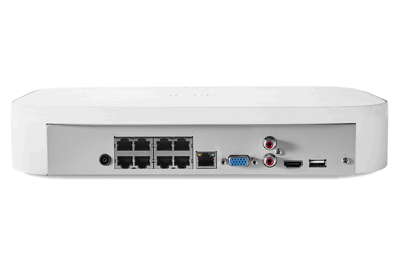 Lorex 4K 8-Channel NVR System with 6 Smart Deterrence Cameras, Fusion Capabilities and Smart Motion Detection Plus