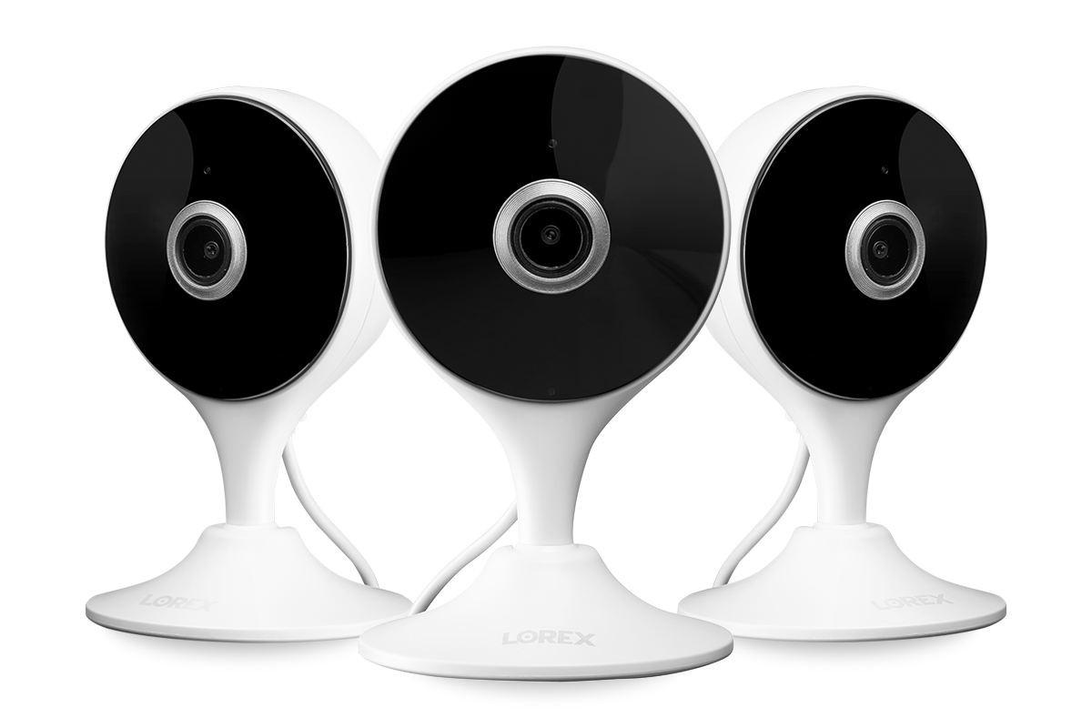 2K Indoor Wi-Fi Security Camera 3-pack