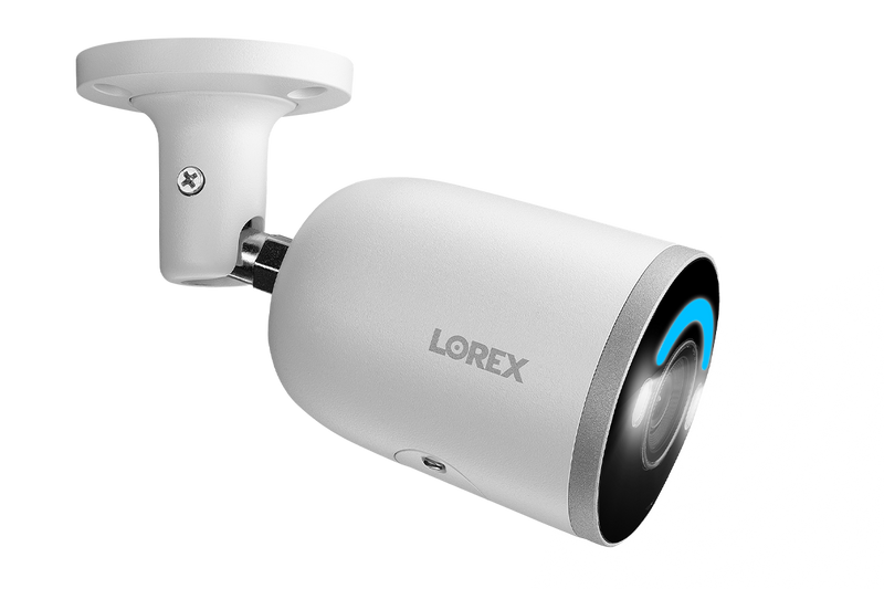 Lorex 4K IP Wired Bullet Security Camera with Smart Security Lighting