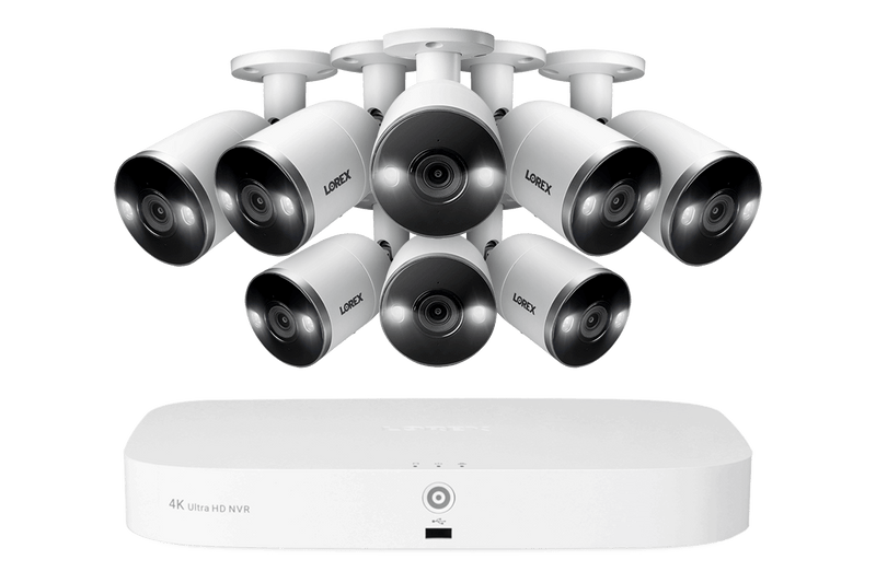 4K NVR Security System with 8 Smart Deterrence Cameras