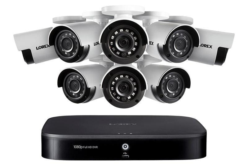 8-Channel Security System with 1080p HD Outdoor Cameras, Advanced Motion Detection and Smart Home Voice Control
